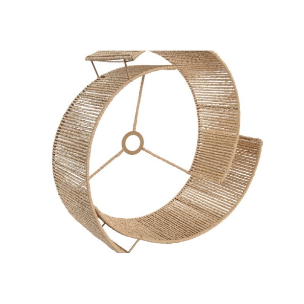 PANTALLA FIBRA METAL 48,00,X45X22 NATURAL MARRON