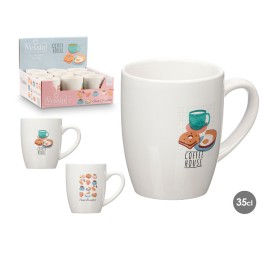 TAZA PORCELANA COFFEE HOUSE SURT 2 350ML