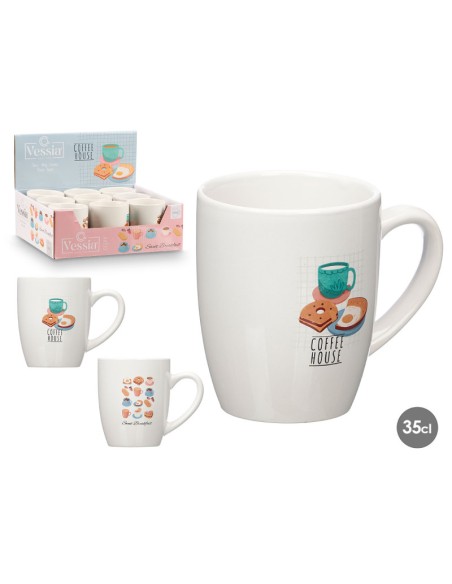 TAZA PORCELANA COFFEE HOUSE SURT 2 350ML TAZA PORCELANA COFFEE HOUSE SURT 2 350ML