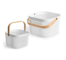 CESTA MULTIUSOS BLANCA CUADRADA ASA