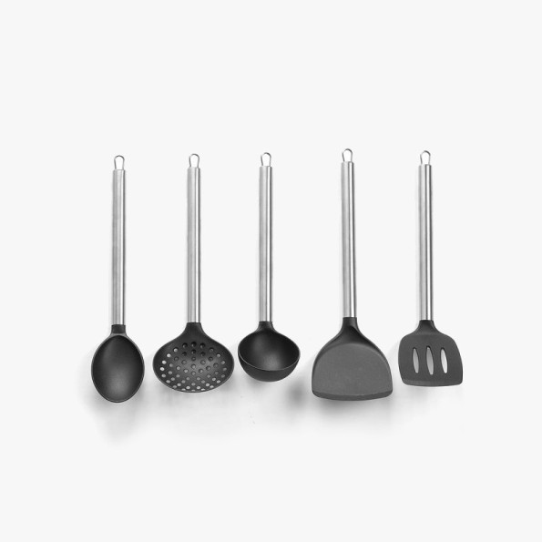 SET 5 UTENSILIOS COCINA PBT ACERO