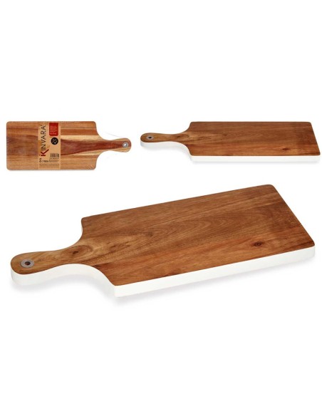 TABLA CORTAR MADERA BORDE BLANCO 45CM TABLA CORTAR MADERA BORDE BLANCO 45CM