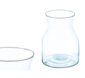 JARRON CRISTAL ANCHO FORMA 20CM