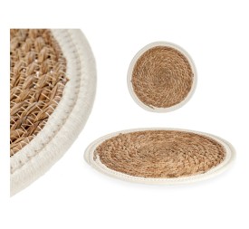 TAPETE NATURAL BORDE BLANCO 30CM