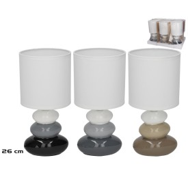 LAMPARA MESA CERAMICA ARUBA 13X13X26CM 3 SURT