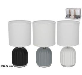 LAMPARA MESA CERAMICA NASAU 13X13X26,5CM 3 SURT