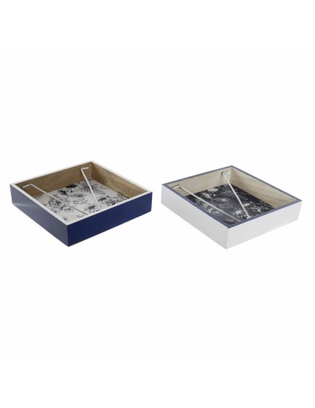 SERVILLETERO MDF METAL 18X18X4 GIRASOLES 2 SURT.