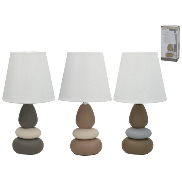 LAMPARA CERAMICA AFRY 33CM 3 SURT.