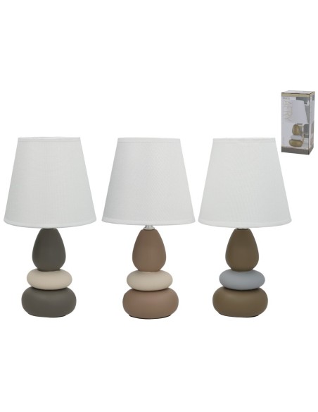 LAMPARA CERAMICA AFRY 33CM 3 SURT. LAMPARA CERAMICA AFRY 33CM 3 SURT.