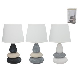 LAMPARA CERAMICA PIEDRYH 33CM 3 SURT.