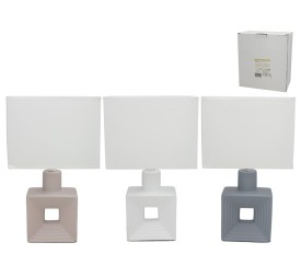 LAMPARA CERAMICA CUADRYH 40CM 3 SURT.