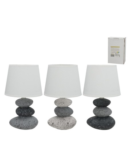 LAMPARA CERAMICA PIEDRYH 31CM 3 SURT. LAMPARA CERAMICA PIEDRYH 31CM 3 SURT.