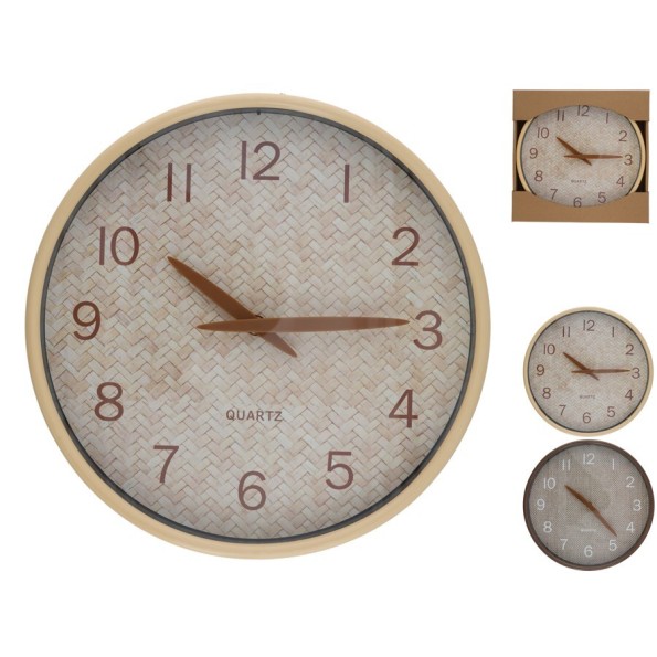 RELOJ PARED ESTRIN 30CM 2 SURT.
