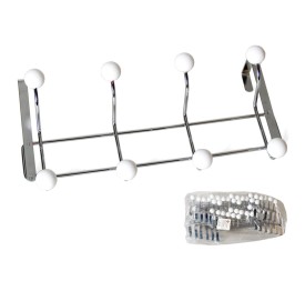 PERCHA PUERTA 8 POMOS BLANCOS AILEMA
