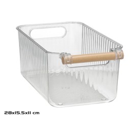BANDEJA ORGANIZADORA ASA MADERA 28X15,5X11,5CM TRA