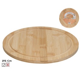 TABLA DE CORTE REDONDA BAMBU 25X1 CM