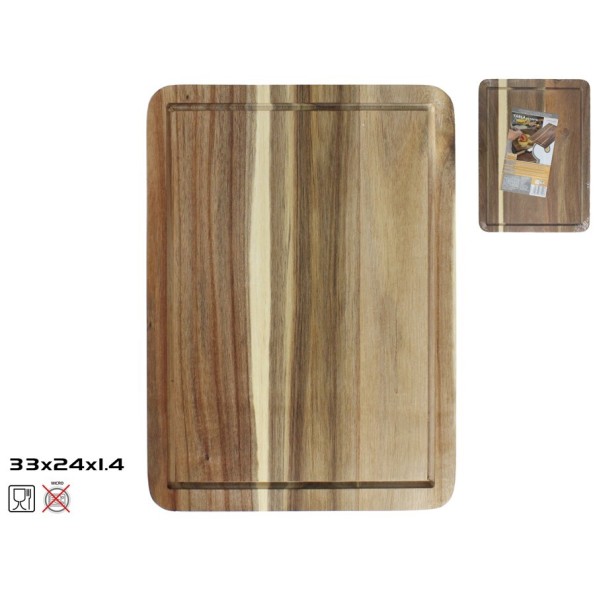 TABLA DE CORTE MADERA ACACIA 33X24X1,4 CM