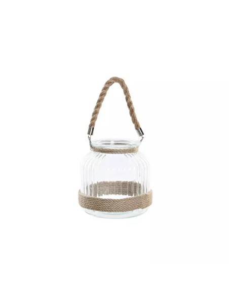 PORTAVELA CRISTAL HIERRO 19X19X18 2900 ML, CUERDA