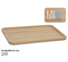 BANDEJA BAMBU NATURE 21X14,5X1,5CM