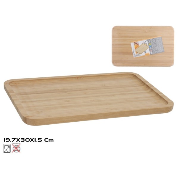 BANDEJA BAMBU NATURE 30X19,7X1,5CM
