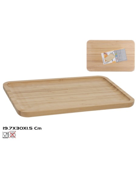 BANDEJA BAMBU NATURE 30X19,7X1,5CM BANDEJA BAMBU NATURE 30X19,7X1,5CM