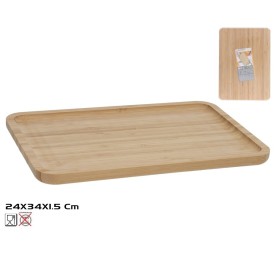 BANDEJA BAMBU NATURE 34X14X1,5CM