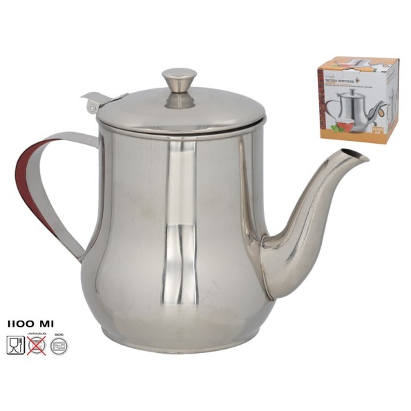 TETERA SERVICIO LONDON 1200ML  ACERO INOX.