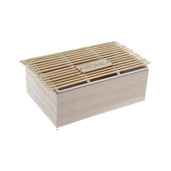 CAJA MDF RATAN 25X15X9 NATURAL