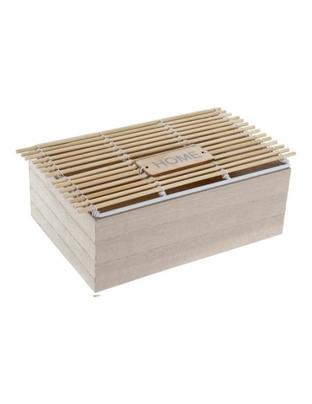 CAJA MDF RATAN 25X15X9 NATURAL
