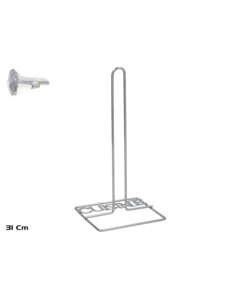 PORTARROLLOS COCINA METAL CUISINE 16X14X31CM PLATA PORTARROLLOS COCINA METAL CUISINE 16X14X31CM PLATA