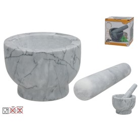 MORTERO C/MANO MARMOL CAEL 12.5X9CM