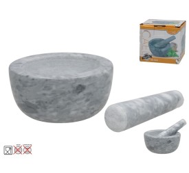 MORTERO C/MANO MARMOL CAEL 12X5.5CM