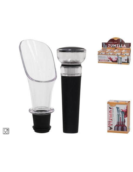 SET AIREADOR + TAPON VINO JUMILLA 5X2X9.5CM SET AIREADOR + TAPON VINO JUMILLA 5X2X9.5CM