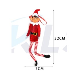 MUÑECO ELFO DECORATIVO NAVIDEÑO 33CM