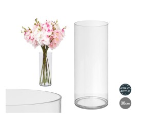 JARRON CILINDRICO ACRILICO 12X30CM