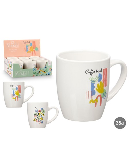 TAZA PORCELANA COFFEE BREAK SURT 2 350ML TAZA PORCELANA COFFEE BREAK SURT 2 350ML