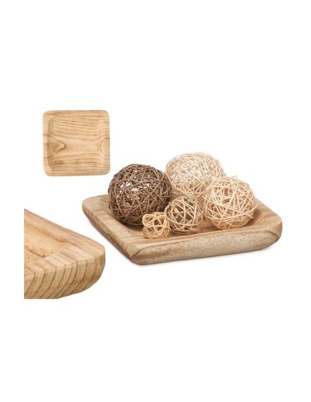 CENTRO MADERA QUEMADA CUADRADA