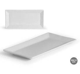 BANDEJA RECTANGULAR PORCELANA 30,5CM