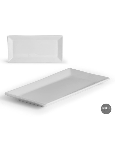 BANDEJA RECTANGULAR PORCELANA 30,5CM BANDEJA RECTANGULAR PORCELANA 30,5CM
