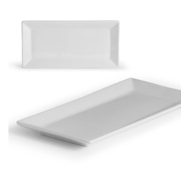 BANDEJA RECTANGULAR PORCELANA DIA 34,5CM