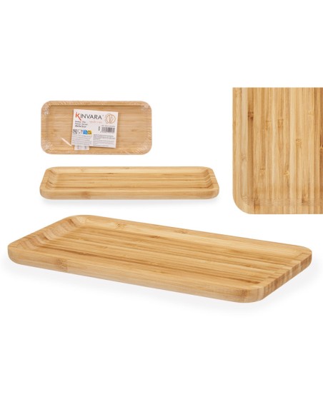TABLA BAMBU RECTANGULAR APERITIVO 30X15 CM TABLA BAMBU RECTANGULAR APERITIVO 30X15 CM
