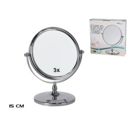 ESPEJO DOBLE CARA 15CM C/ AUMENTO 3X