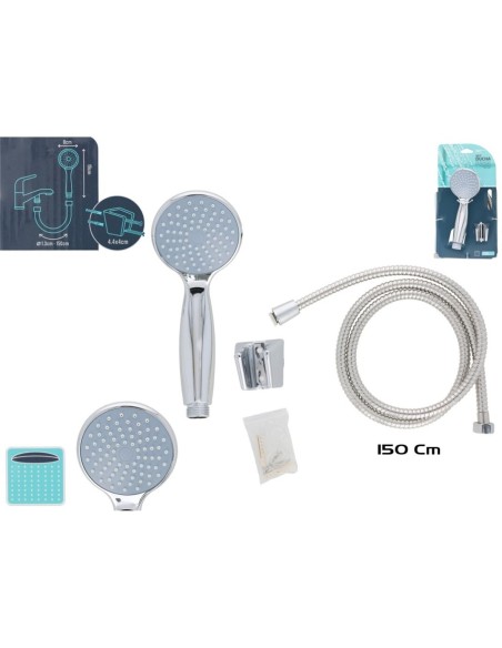 SET DUCHA ACERO INOX BAHIA 8X19CM