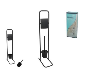 PORTAROLLOS ESCOBILLERO 27X14,5X79,5CM NEGRO