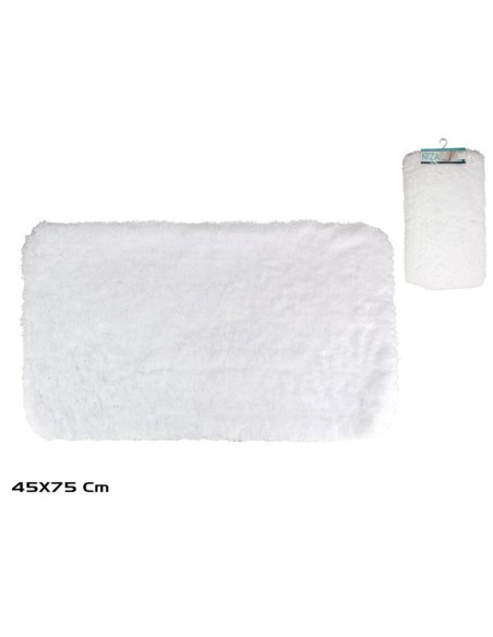 ALFOMBRA DE BAÑO NIZA 45X75CM BLANCA