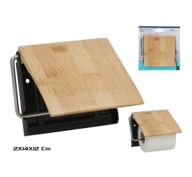 PORTARROLLO PAPEL WC BAMBU 14X11,8X1,9CM