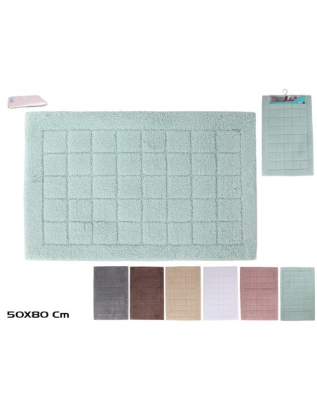 ALFOMBRA BAÑO DOÑA 50X80CM 6 SURT