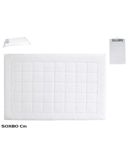 ALFOMBRA BAÑO DOÑA 50X80CM BLANCO