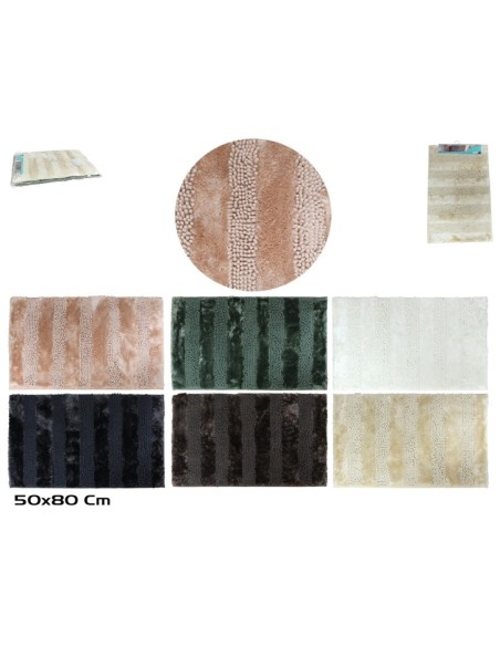 ALFOMBRA BAÑO DAMA 50X80CM 6 SURT