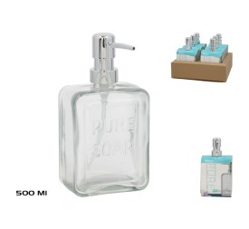 DISPENSADOR JABON PURE 500ML TRANSPARENTE